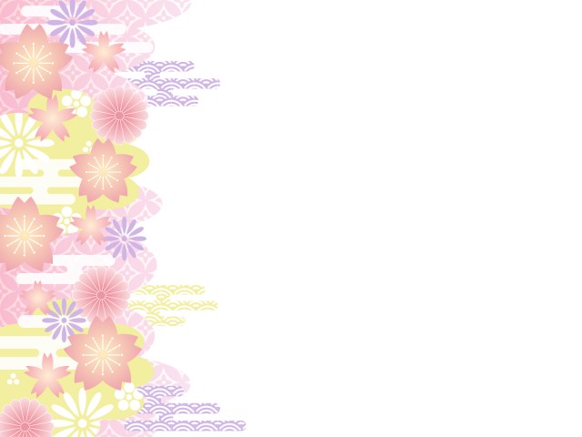 桜和柄フレーム 無料イラスト素材 素材ラボ