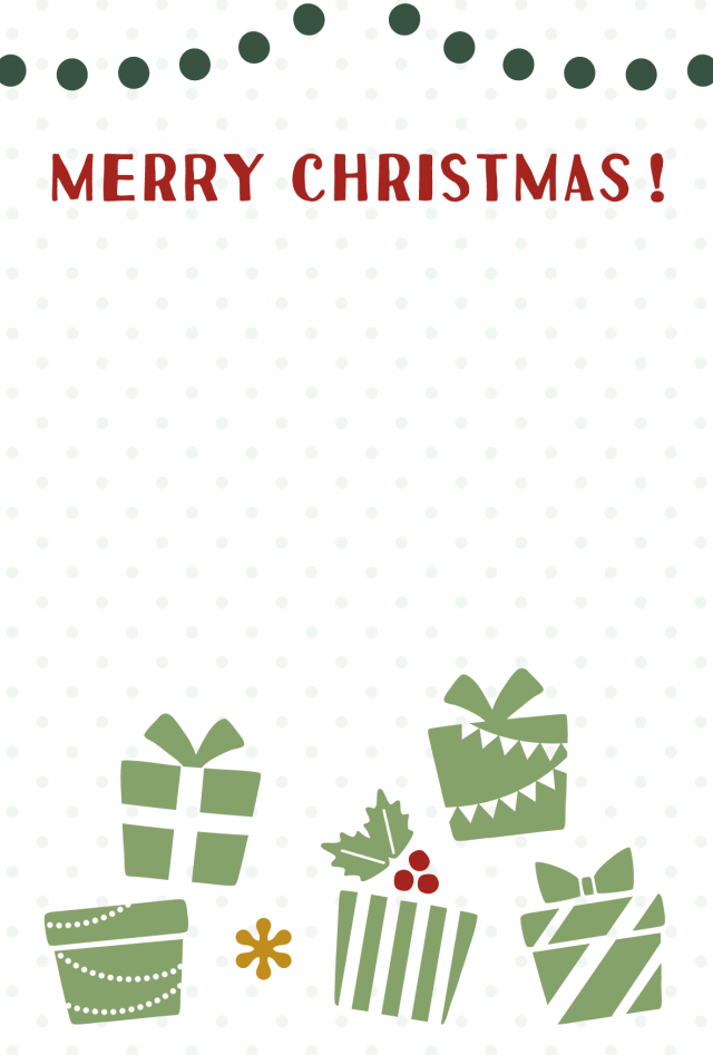 プレゼントボックスのクリスマスカード 無料イラスト素材 素材ラボ