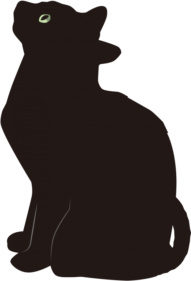 黒猫 シルエット 無料イラスト素材 素材ラボ