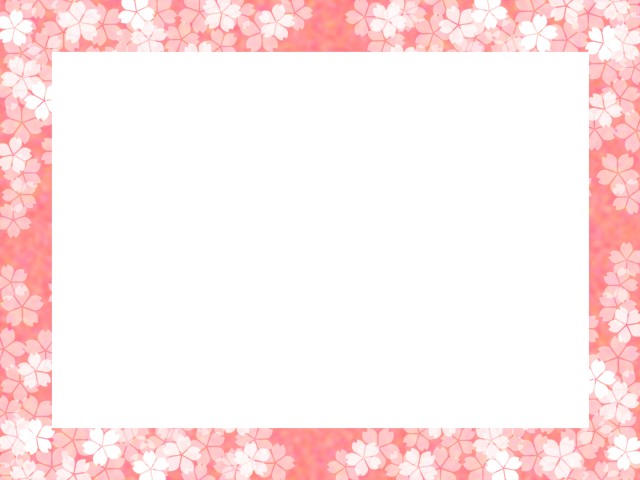 桜の花フレーム花模様の飾り枠素材イラスト 無料イラスト素材 素材ラボ