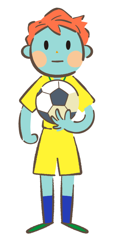 サッカーボールを持つ少年 無料イラスト素材 素材ラボ