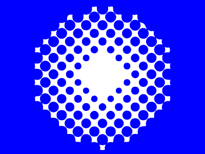 ブルーの丸いドットパターン背景 無料イラスト素材 素材ラボ