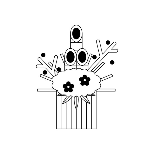 門松 フラットアイコン モノクロ 無料イラスト素材 素材ラボ 門松 フラットアイコン モノクロ 無料イラスト素材 素材ラボ
