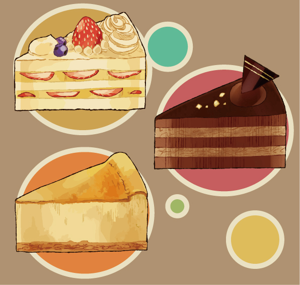 ケーキセット 無料イラスト素材 素材ラボ