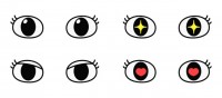 目の表情・4種類