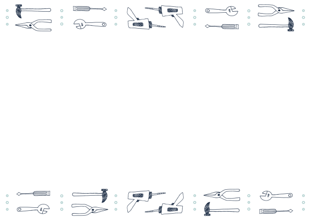工具のフレーム 無料イラスト素材 素材ラボ