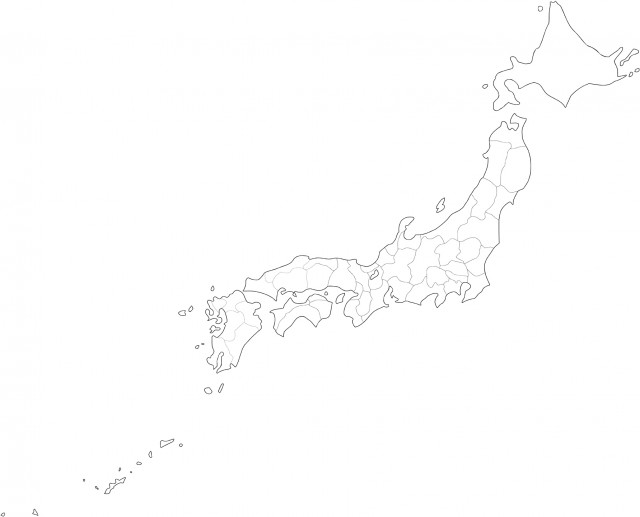 日本地図 無料イラスト素材 素材ラボ