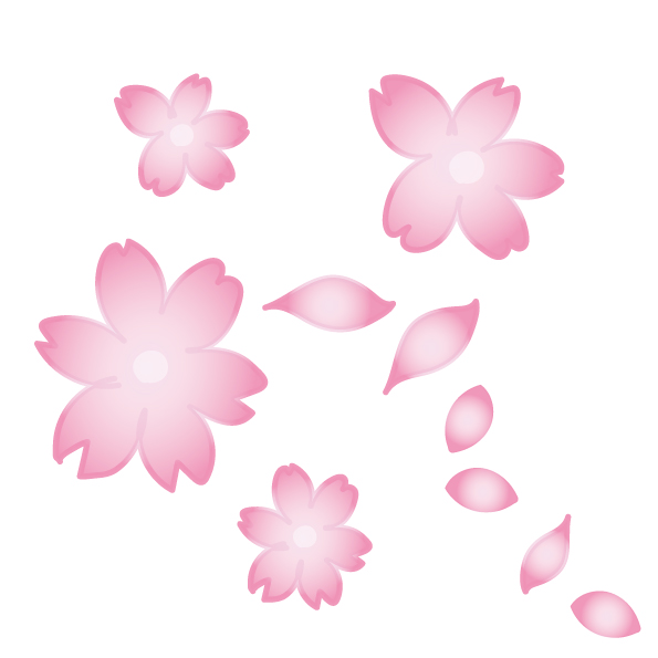 ひらひら桜 無料イラスト素材 素材ラボ