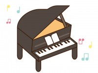 ピアノと音符