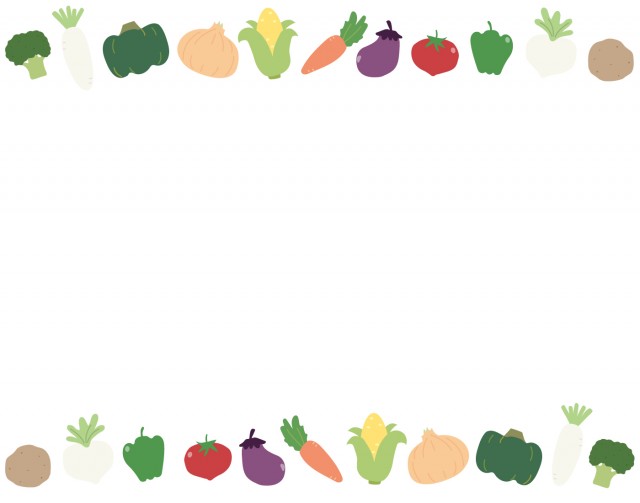 野菜のフレーム1 無料イラスト素材 素材ラボ