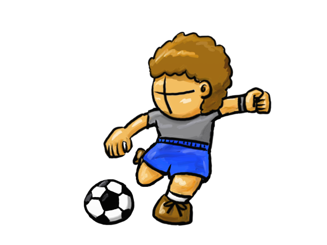 サッカー 男子 | 無料イラスト素材｜素材ラボ