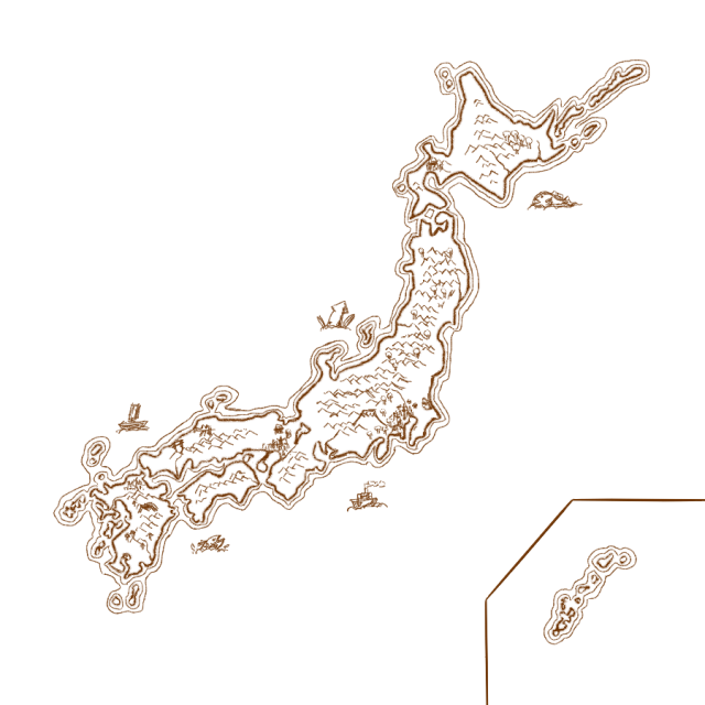 地図 イラスト 日本