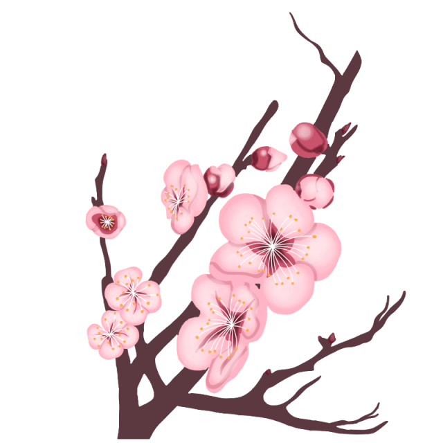 梅の花のイラスト 無料イラスト素材 素材ラボ