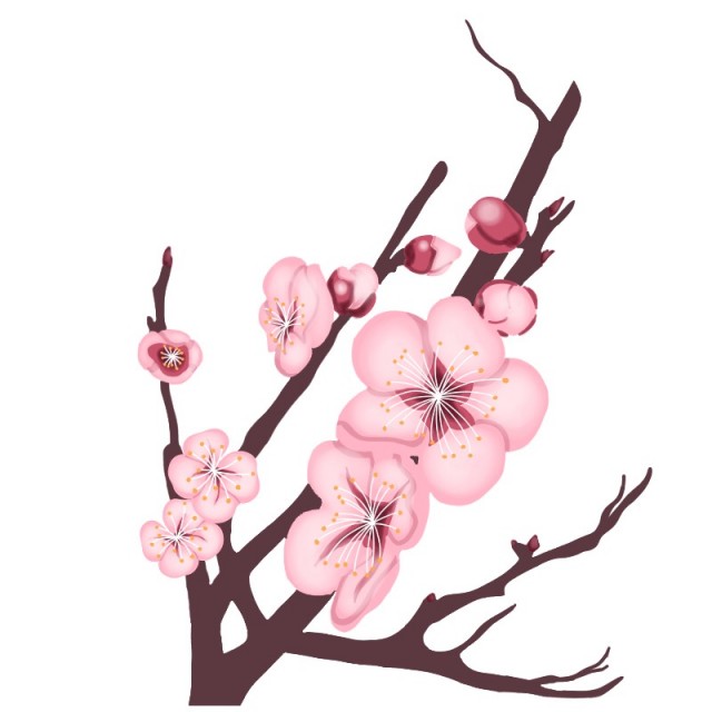 梅の花のイラスト 無料イラスト素材 素材ラボ