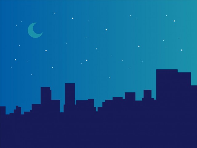 夜の風景 無料イラスト素材 素材ラボ