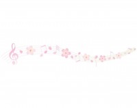 桜の音楽フレーム…