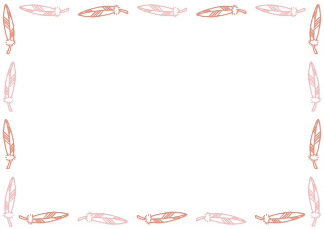 羽根のフレーム 無料イラスト素材 素材ラボ
