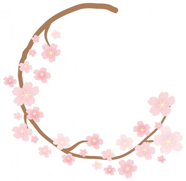 桜フレーム04 無料イラスト素材 素材ラボ