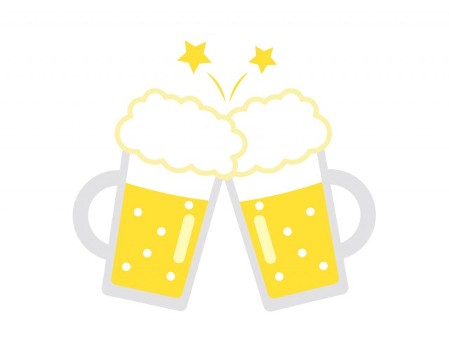 ビール 乾杯1 無料イラスト素材 素材ラボ