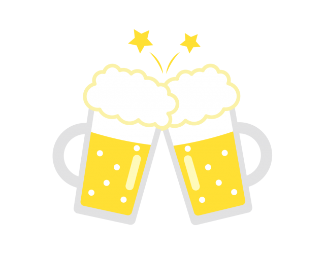 ビール 乾杯1 無料イラスト素材 素材ラボ