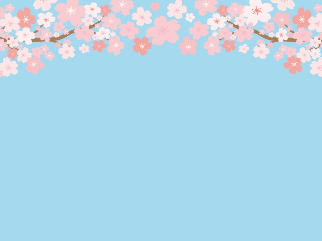 桜背景12 無料イラスト素材 素材ラボ