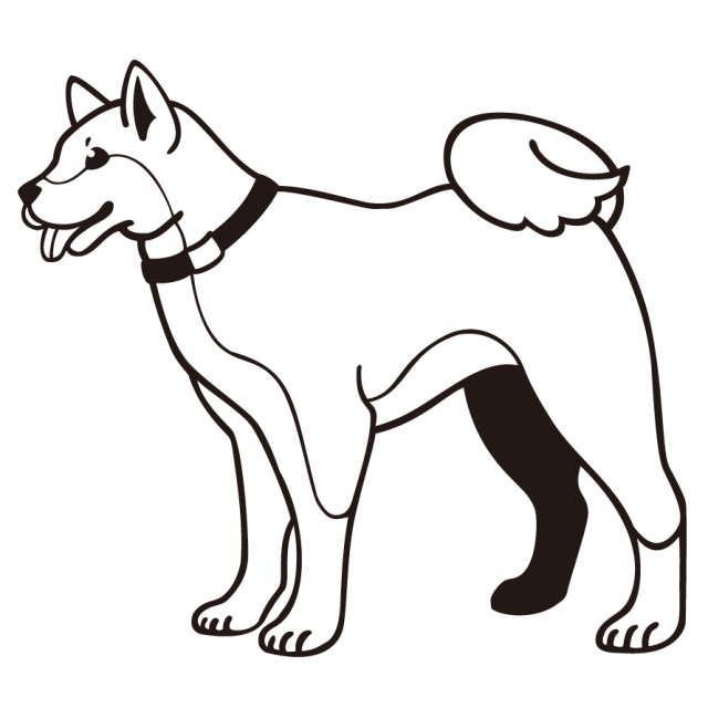 犬のイラスト 柴犬 無料イラスト素材 素材ラボ
