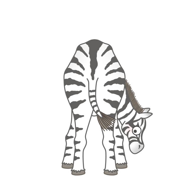 サバンナの動物のイラスト シマウマ 無料イラスト素材 素材ラボ