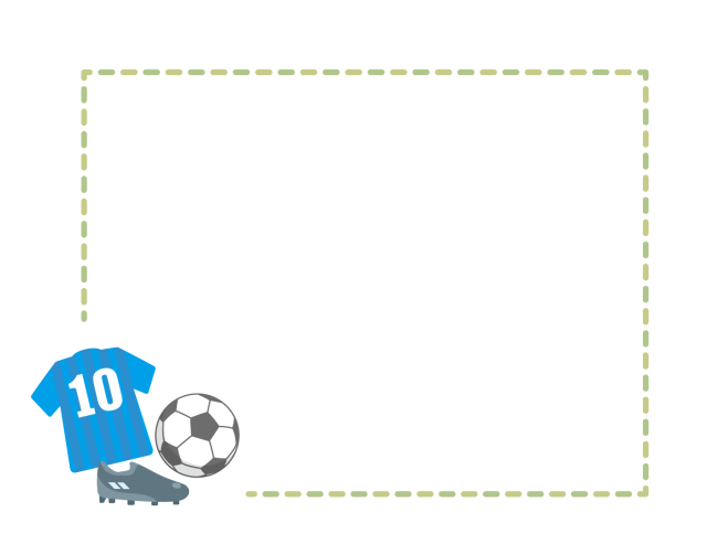 サッカーフレーム2 無料イラスト素材 素材ラボ