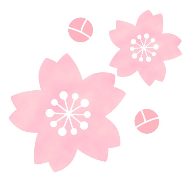 桜の花とつぼみのイラスト 無料イラスト素材 素材ラボ