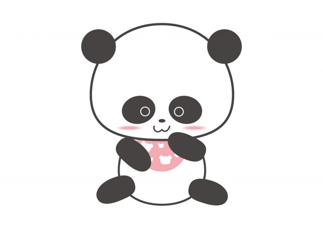 B5サイズオリジナル手描きイラスト パンダの赤ちゃん ストアー