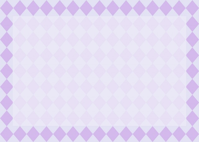 紫のダイヤ柄フレーム 無料イラスト素材 素材ラボ