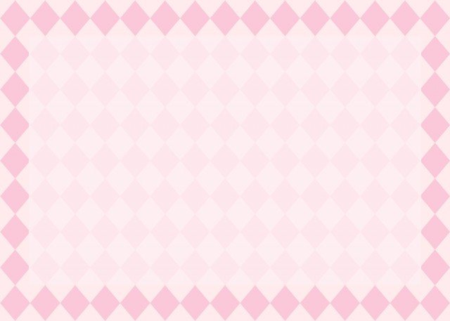 ピンクのダイヤ柄フレーム | 無料イラスト素材｜素材ラボ