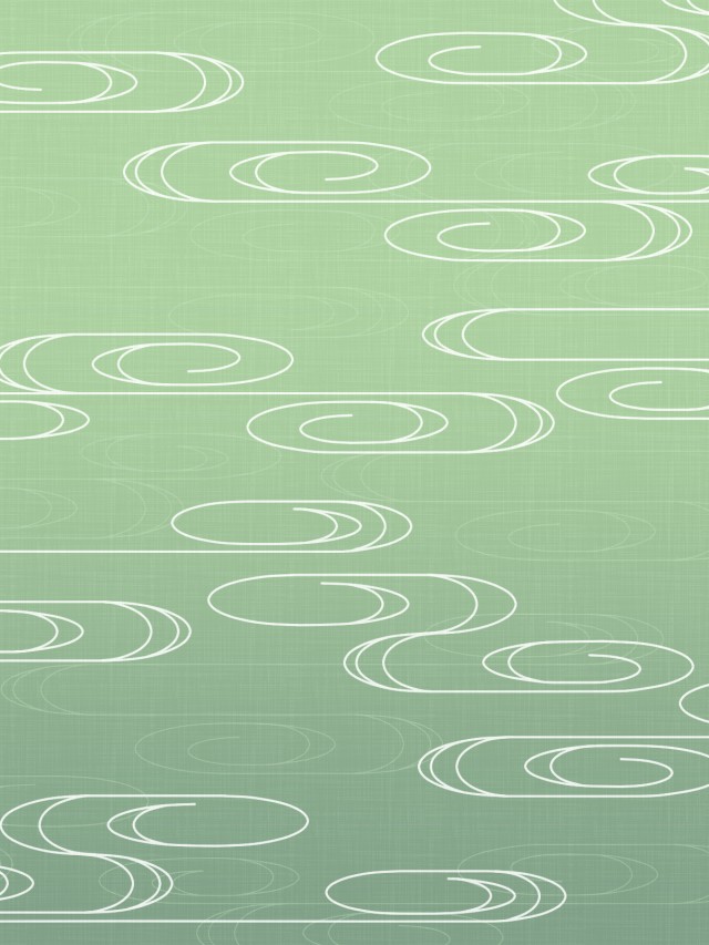 和柄パターン集 流水紋 緑 無料イラスト素材 素材ラボ