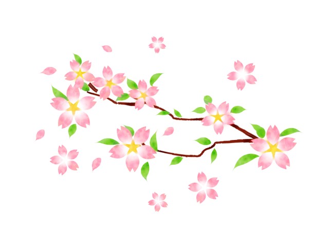 桜の枝 無料イラスト素材 素材ラボ