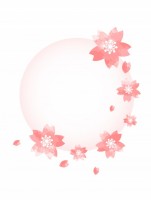 桜　（円フレーム…