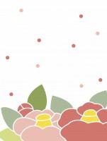 椿の花（2色）