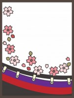 花札の桜（フレー…