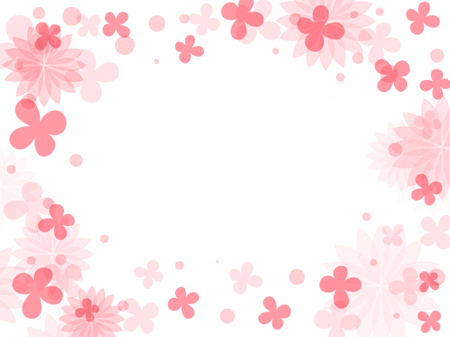 花の水彩フレーム04 ピンク 無料イラスト素材 素材ラボ