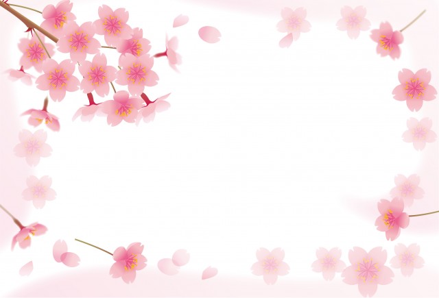 桜 フレーム 無料イラスト素材 素材ラボ