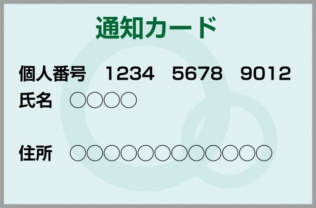 通知カード マイナンバー 個人番号 無料イラスト素材 素材ラボ