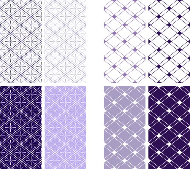 和柄シームレスパターン集 業平格子 紫 無料イラスト素材 素材ラボ