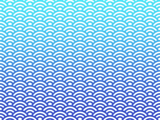 和柄シームレスパターン 青海波02 無料イラスト素材 素材ラボ