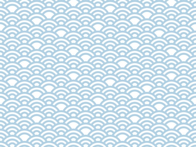 和柄シームレスパターン集 青海波04 青 無料イラスト素材 素材ラボ