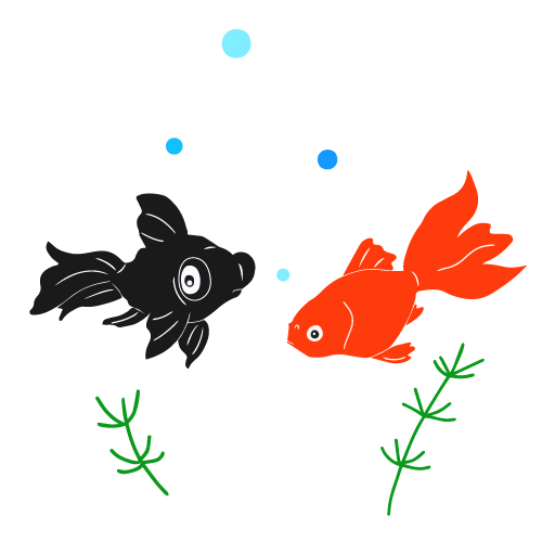 すべての動物の画像 ぜいたくイラスト 金魚