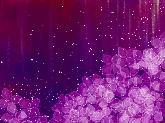 紫陽花のフレーム05 紫 無料イラスト素材 素材ラボ