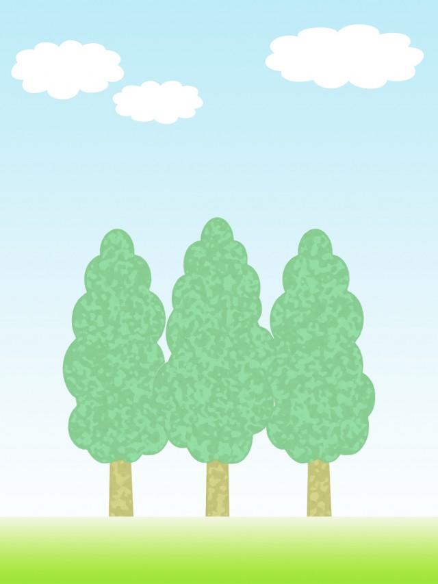 風景壁紙シンプルな樹木の背景素材イラスト 無料イラスト素材 素材ラボ