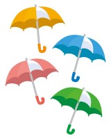 梅雨　傘のセット
