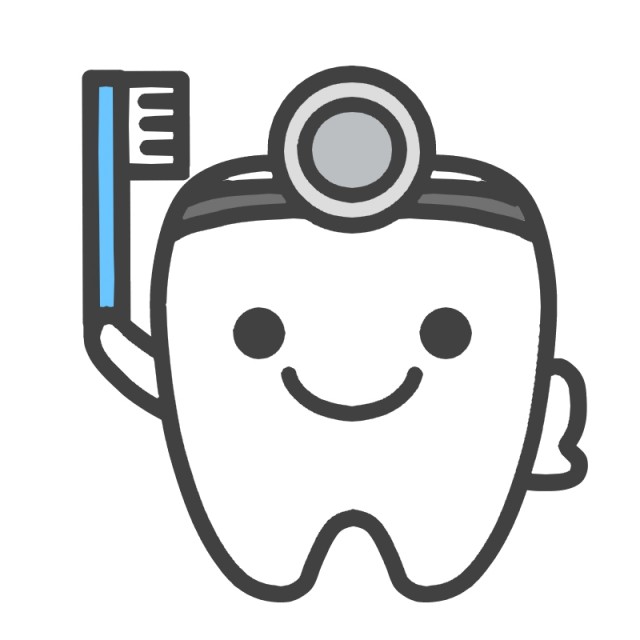 歯ブラシを持った歯のイラスト | 無料イラスト素材｜素材ラボ