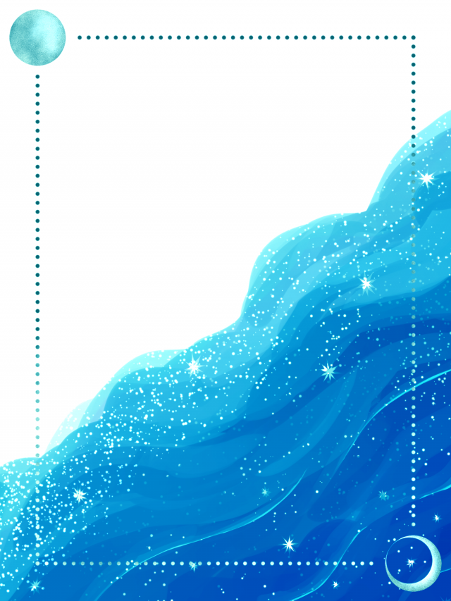 海のフレーム 青a 無料イラスト素材 素材ラボ