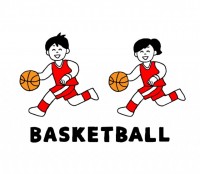 バスケットボール かわいい無料イラスト 使える無料雛形